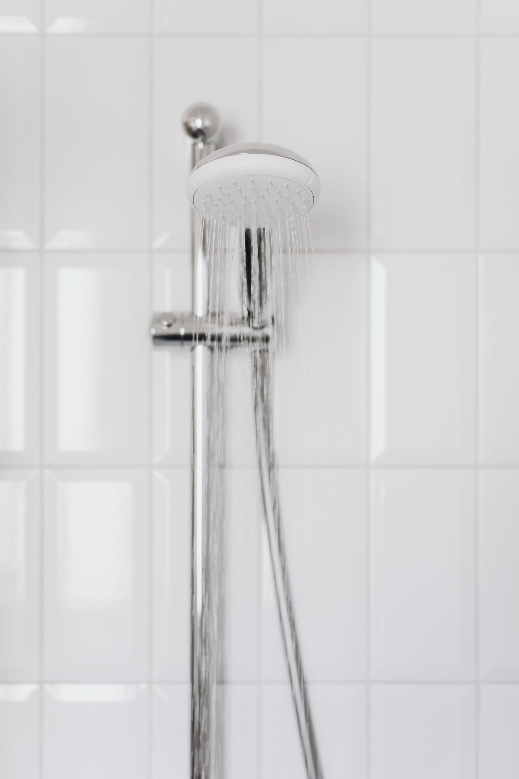 Shower head with running water